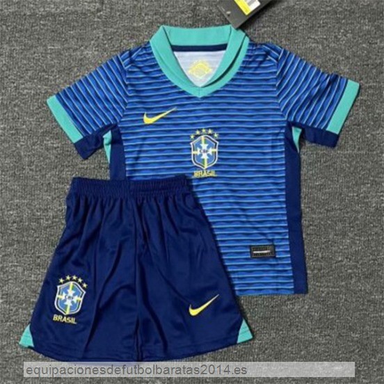Nuevo 2ª Conjunto De Niños Brasil 2024 Azul Baratas